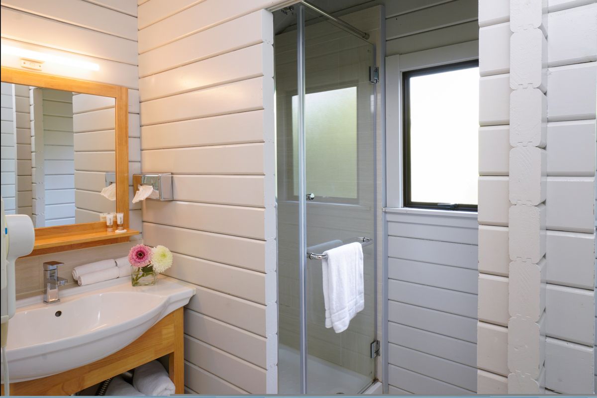 Portage Resort Korimako bathroom