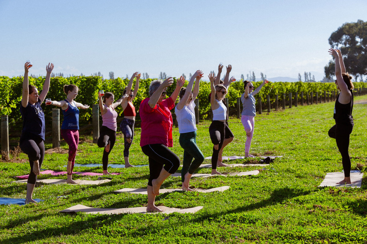 Sauvignom Winefulness Private Group Yoga