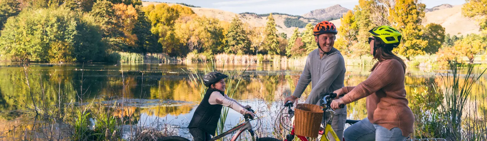 Autumn Family Bike Taylor Dam